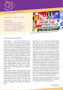 Titelseite des Rundbriefs 129 vom August 2026